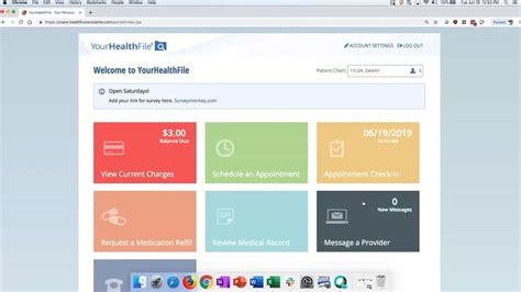 na healthcare patient portal.